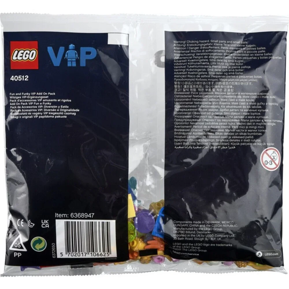 LEGO Fun and Funky VIP Add on Poly Bag 40512 (SEALED)